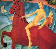 Petrov-Vodkin, Kozma Bathing the Red Horse oil painting